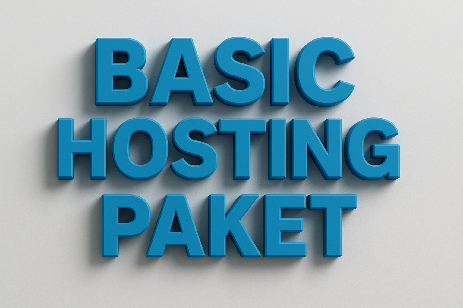 3D Basic Hosting Paket Design